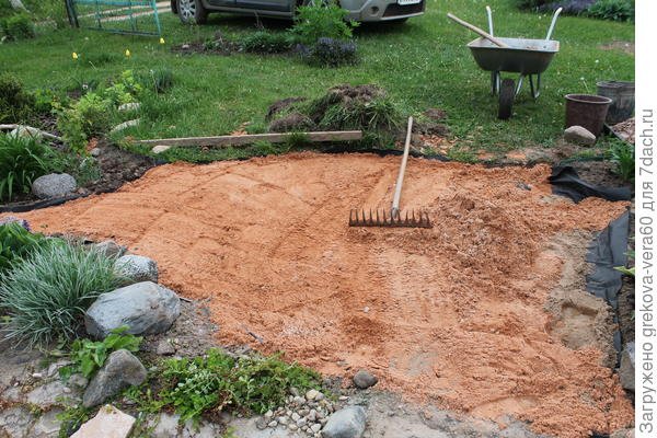 Площадка у ручья, или Как я ее слепила из того, что было