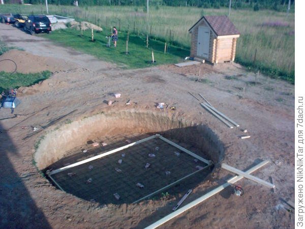 Бассейн на даче своими руками. Мастер-класс с фото